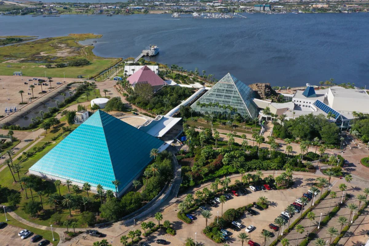 Moody Gardens Complex Arial 2